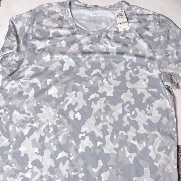 NWT Id Ideology Birdseye Printed Training T-Shirt grey XXL - Picture 4 of 7